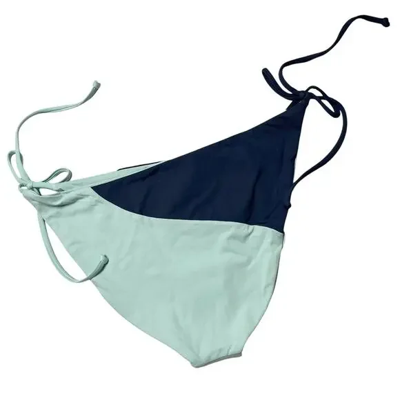 L*SPACE Dani Bottom Full Slate Pool Colorblock Tie Sides Stretch Size XL NEW - Picture 4 of 7